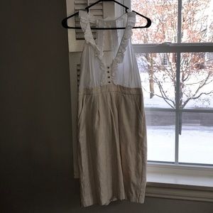 Pencil skirt Dress with ruffled straps